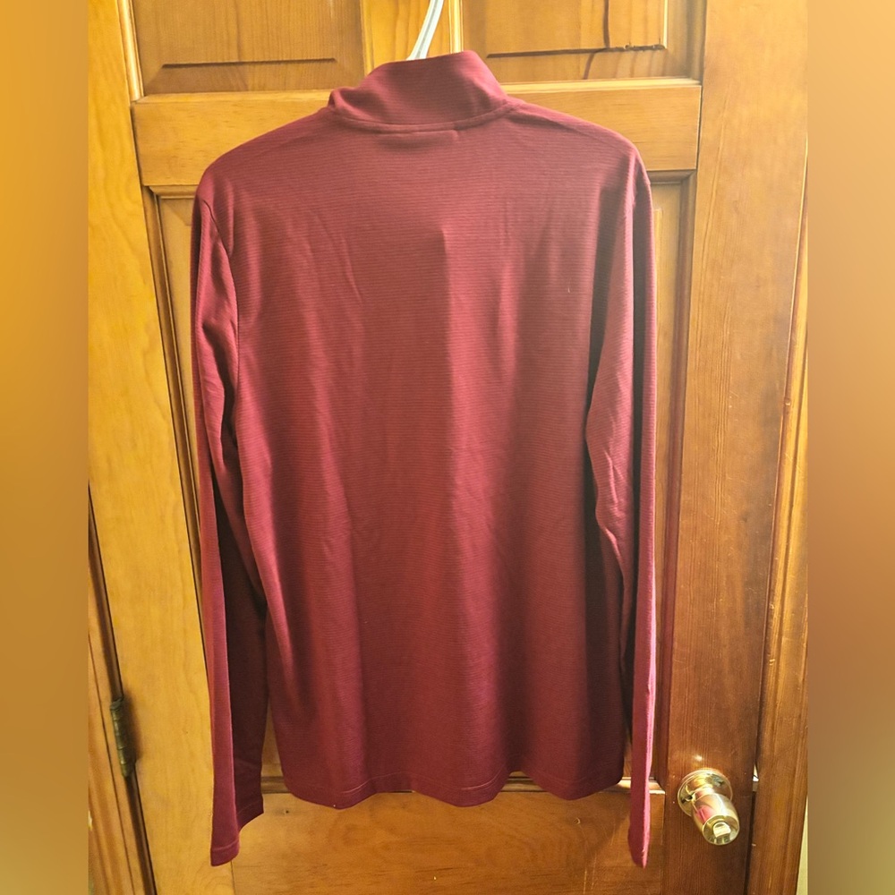 Under Armour Maroon Boston College Quarter Zip Long Sleeve - Picture 2 of 4